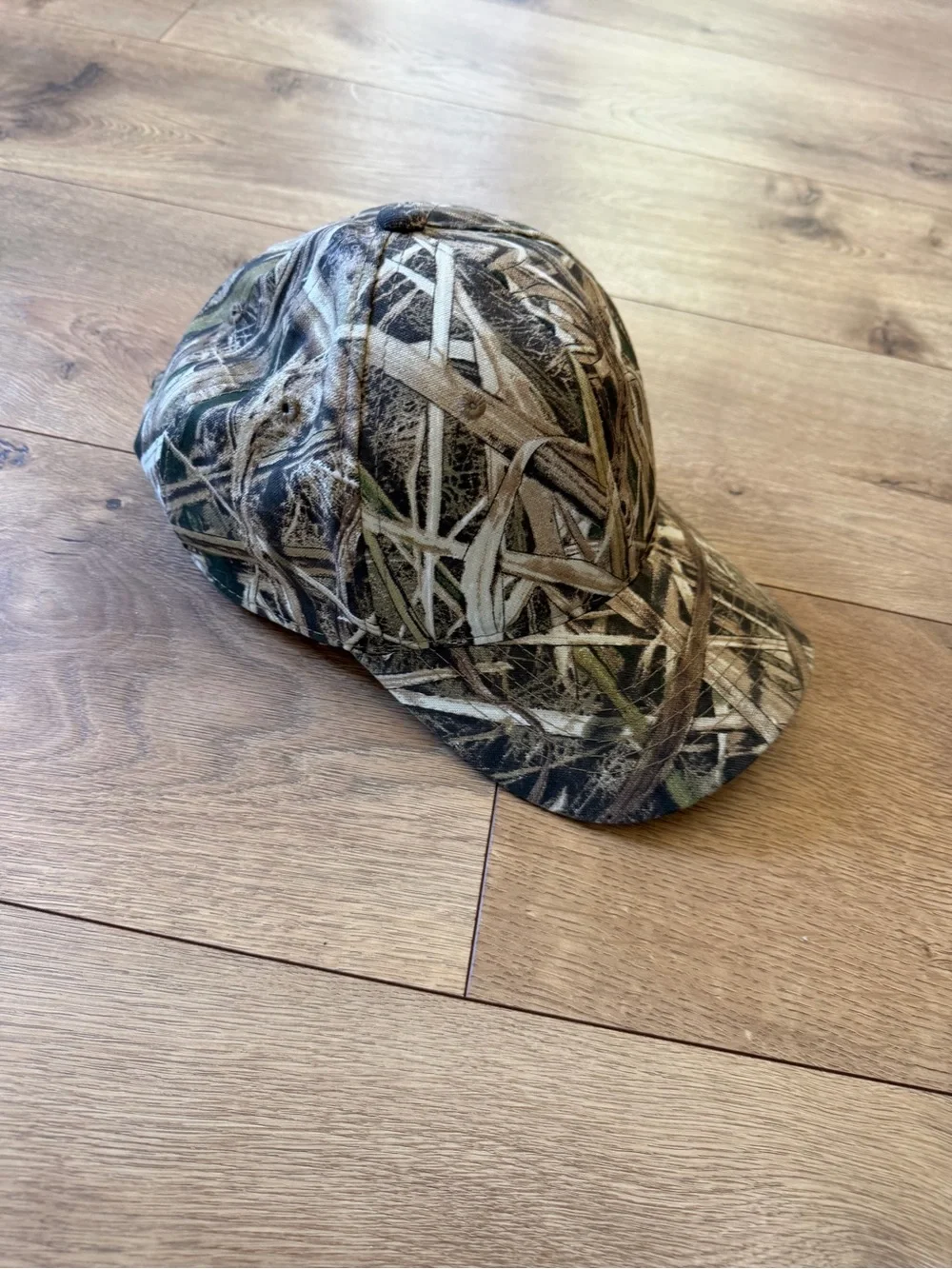 Camo Realtree-Style Baseball Cap - Green Brown Tan